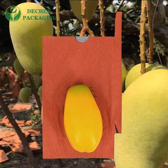 Embalagem de frutas à prova d'água proteção manga crescente saco de cobertura de papel revestido de cera