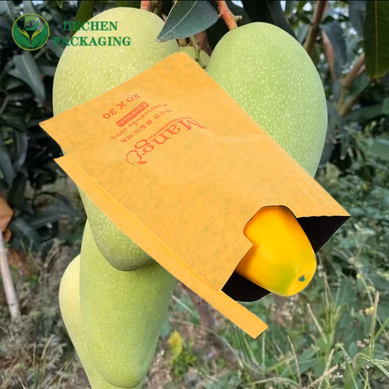 Saco de papel de manga com capa protetora de frutas para fornecedor à prova d'água